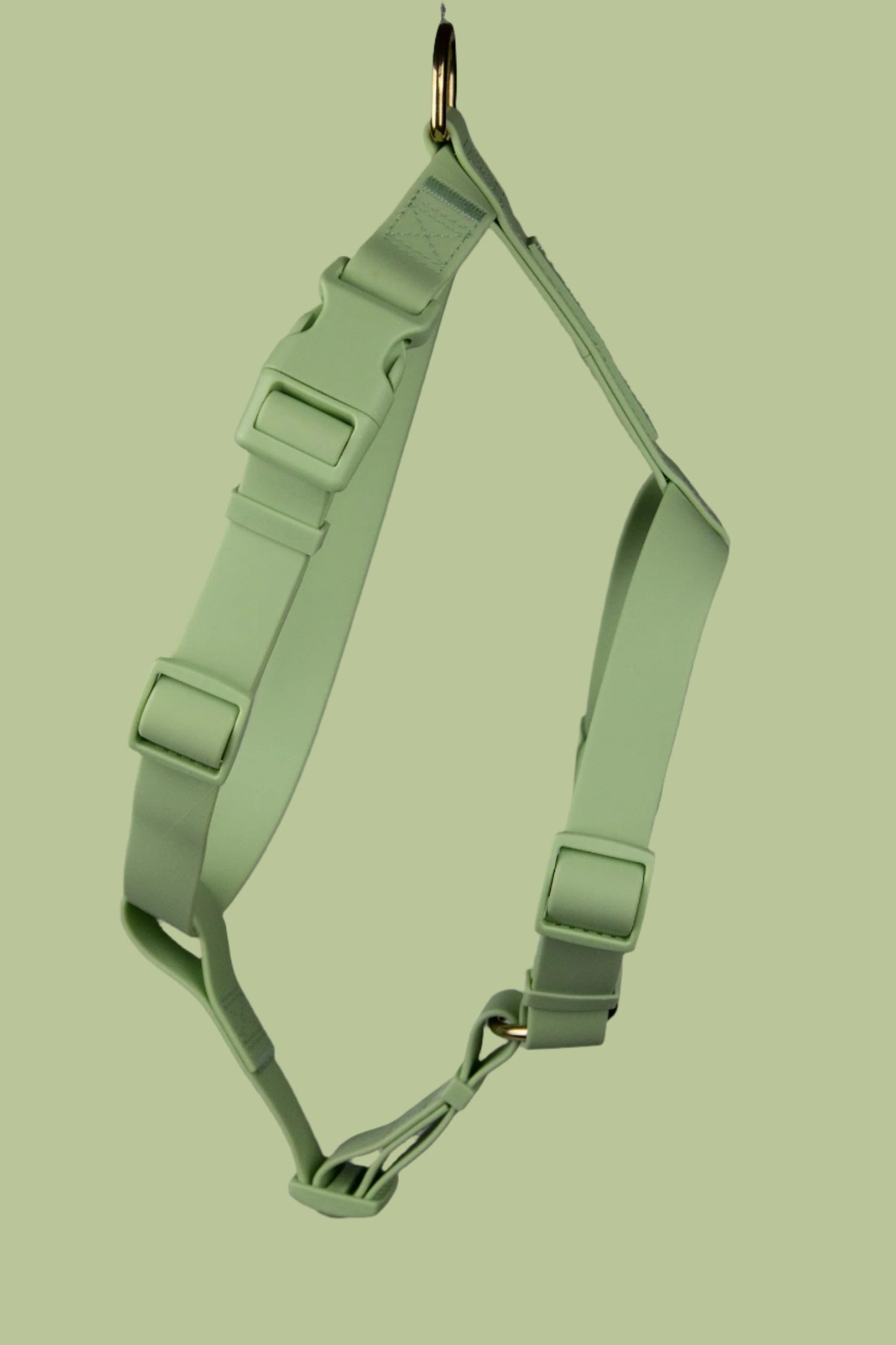 green waterproof dog harness 2