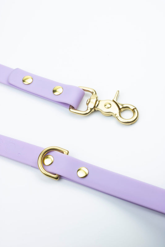 Lilac waterproof dog leash