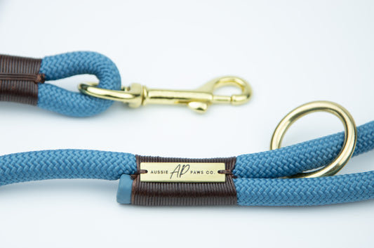 Rope Dog Lead | French Blue