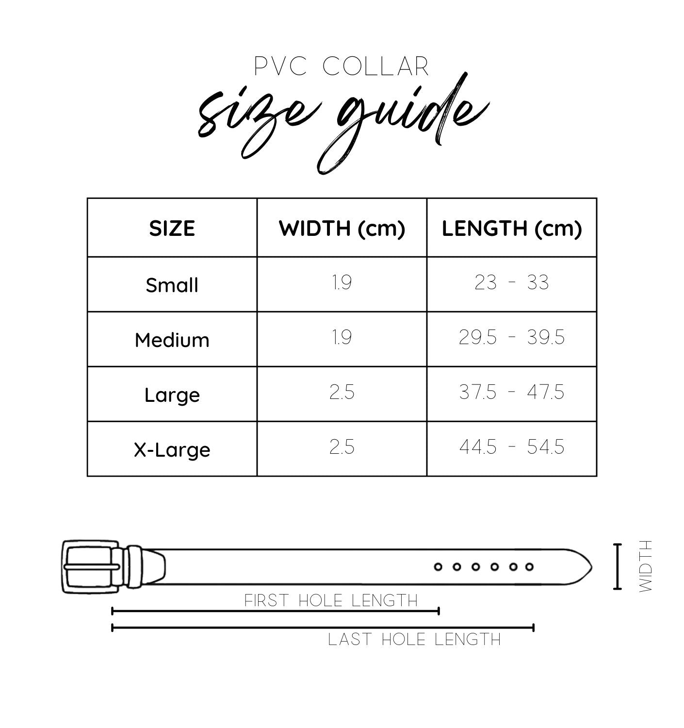 How to measure your dogs collar guide chart for waterproof dog collars