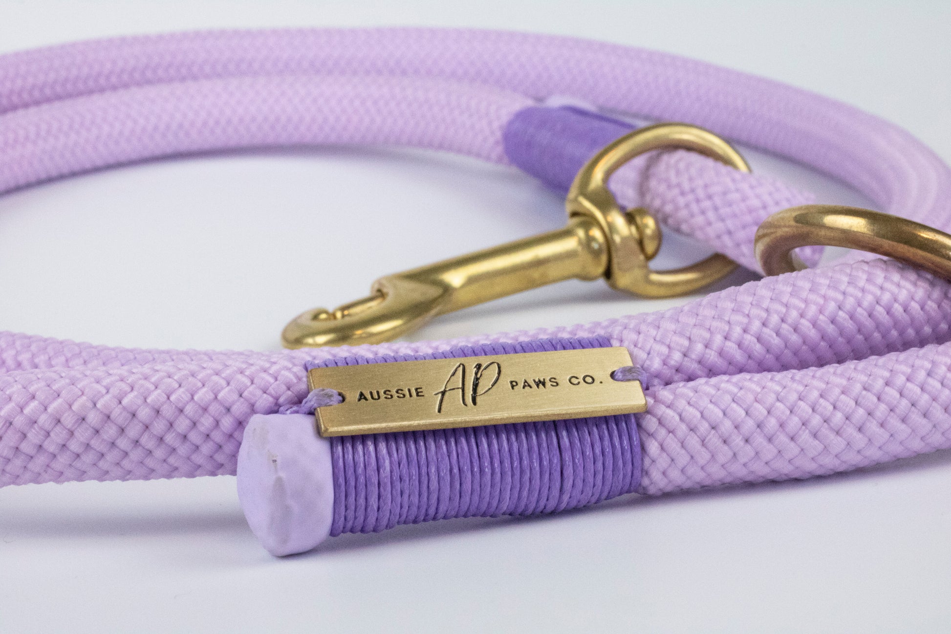 Rope Lead and Waterproof Collar | Lilac Set – Aussie Paws Co.