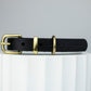 Black leather collar